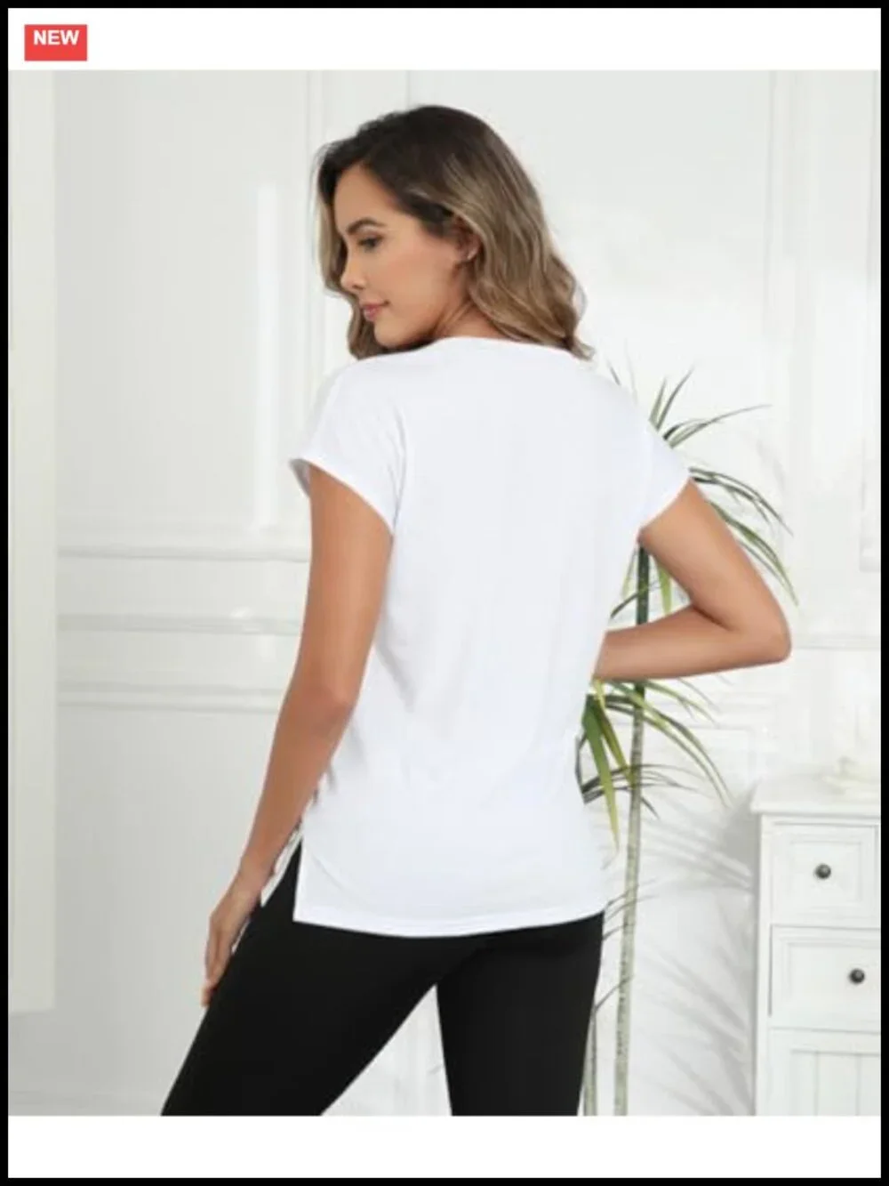 Loose Fit Short Cap Sleeve Pocket Tunic Top Summer